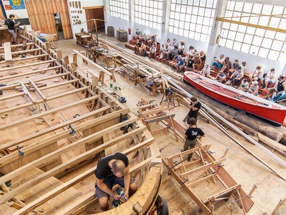 Reconstrucción del barco Albaola